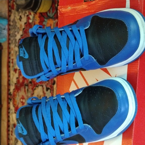 ECU Nike Dunk Low Retros Hyper Cobalt Size 9.5 - Picture 2 of 6